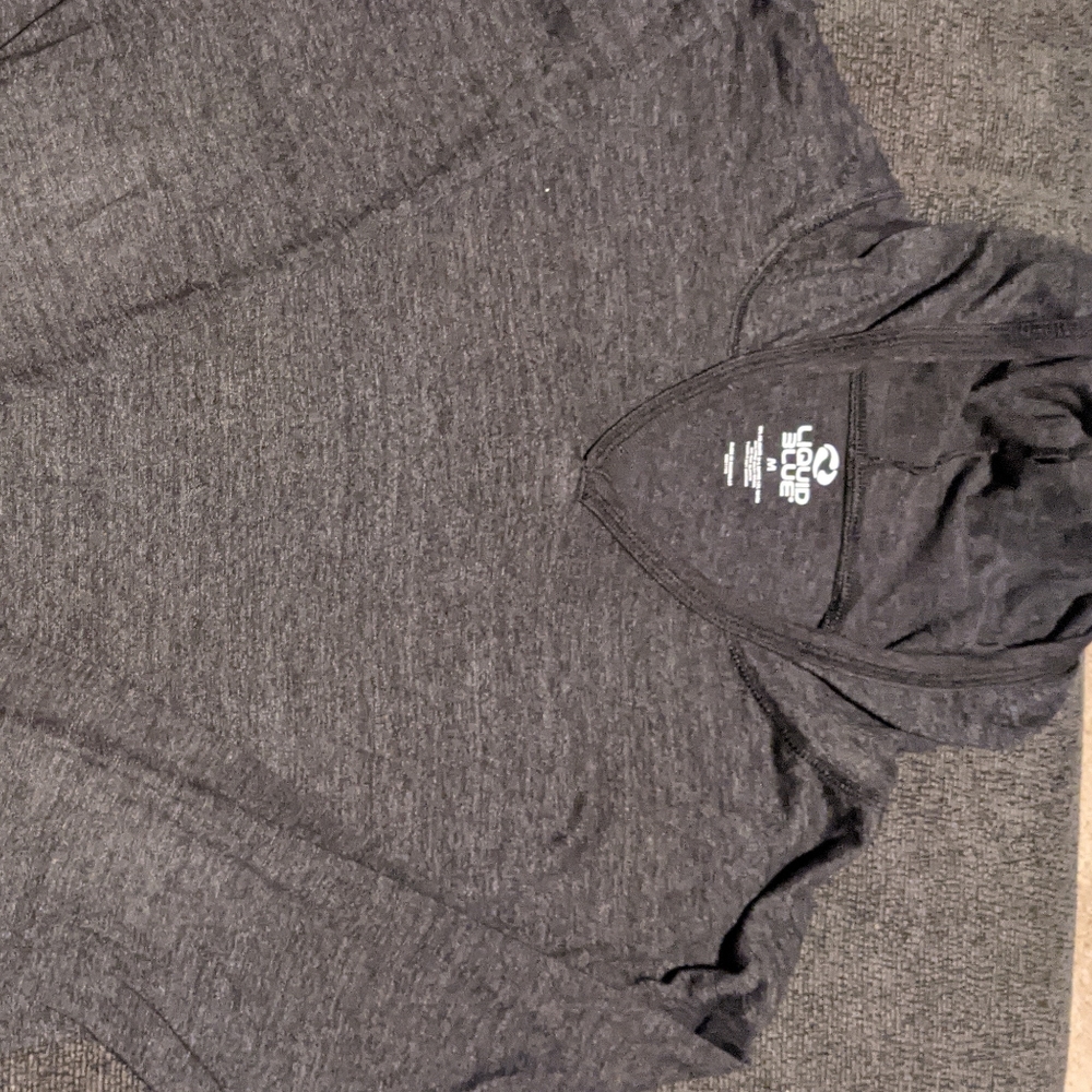Hooded v-neck shirt
